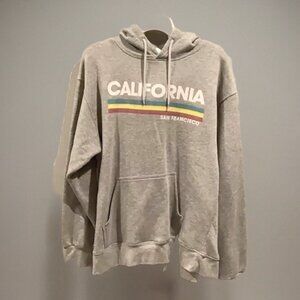 San Francisco California Grey Hoodie Mens Size Medium
